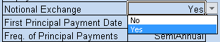 Change value from the list: notional exchange