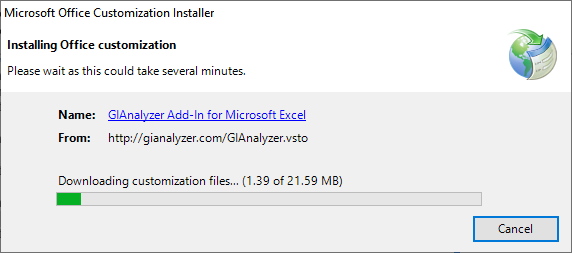 Online installation: wait until the process is complete