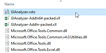 Extract files from archive and find GIAnalyzer.vsto